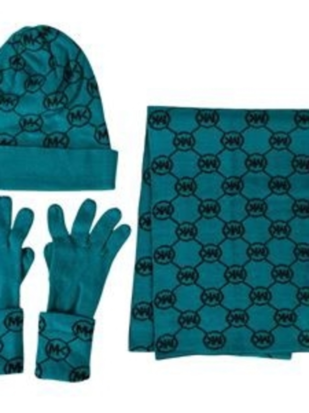 Michael Kors Knit Beanie, Gloves & Scarf, 3pcs, Size: One Size (Women)